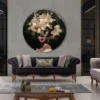 Casa Padrino Luxus Barock Wohnzimmer Set Schwarz / Grau / Braun - 2 Sofas & 2 Sessel & 1 Couchtisch - Wohnzimmer Möbel im Barockstil - Edel & Prunkvoll