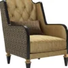 Casa Padrino Luxus Barock Wohnzimmer Sessel Gold / Schwarz 72 x 80 x H. 105 cm - Edle Barockstil Möbel