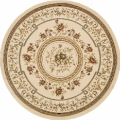 Casa Padrino Luxus Barock Wohnzimmer Teppich Beige / Braun - Verschiedene Größen