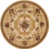 Casa Padrino Luxus Barock Wohnzimmer Teppich Creme / Beige - Verschiedene Größen