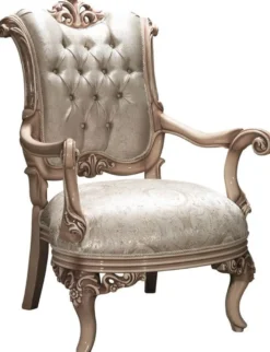 Casa Padrino Luxus Barock Wohnzimmer Set Silber / Creme / Beige - 2 Sofas & 2 Sessel & 1 Couchtisch - Prunkvolle Wohnzimmermöbel im Barockstil