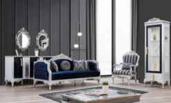 Casa Padrino Luxus Barock Wohnzimmertisch Schwarz / Silber / Gold 102 x 102 x H. 41 cm - Edler Massivholz Couchtisch im Barockstil - Barock Wohnzimmer Möbel
