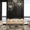 Casa Padrino Luxus Barock Wohnzimmer Set Beige / Gold / Braun / Silber - 2 Sofas & 2 Sessel & 1 Couchtisch - Handgefertigte Barock Wohnzimmer Möbel - Edel & Prunkvoll