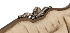 Casa Padrino Luxus Barock Wohnzimmer Set Beige / Gold / Braun / Silber - 2 Sofas & 2 Sessel & 1 Couchtisch - Handgefertigte Barock Wohnzimmer Möbel - Edel & Prunkvoll
