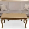 Casa Padrino Luxus Barock Wohnzimmer Sofa Grau / Gold - Handgefertigtes Barockstil Sofa - Prunkvolle Luxus Wohnzimmer Möbel im Barockstil - Barock Möbel