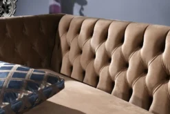 Casa Padrino Luxus Barock Wohnzimmer Set Blau / Beige / Silber - 2 Sofas & 2 Sessel & Couchtisch - Barock Wohnzimmermöbel