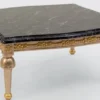 Casa Padrino Luxus Barock Wohnzimmer Set Grau / Silber / Gold - 2 Sofas & 2 Sessel & 1 Couchtisch - Handgefertigte Wohnzimmer Möbel im Barockstil - Edel & Prunkvoll