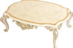 Casa Padrino Luxus Barock Wohnzimmer Set Grau / Braun / Weiß / Gold / Silber - 2 Sofas & 2 Sessel & 1 Couchtisch - Handgefertigte Barock Wohnzimmer Möbel - Edel & Prunkvoll