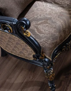 Casa Padrino Luxus Barock Wohnzimmer Set Grau / Blau / Gold - 2 Barock Sofas & 2 Barock Sessel & 1 Barock Couchtisch - Luxus Wohnzimmer Möbel im Barockstil - Barock Möbel - Edel & Prunkvoll