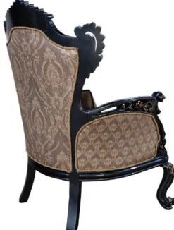 Casa Padrino Luxus Barock Wohnzimmer Set Grau / Blau / Gold - 2 Barock Sofas & 2 Barock Sessel & 1 Barock Couchtisch - Luxus Wohnzimmer Möbel im Barockstil - Barock Möbel - Edel & Prunkvoll