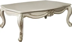 Casa Padrino Luxus Barock Wohnzimmer Set Blau / Weiß / Gold - 2 Sofas & 2 Sessel & 1 Couchtisch - Möbel im Barockstil - Edel & Prunkvoll