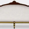 Casa Padrino Luxus Barock Wohnzimmer 2er Sofa Grau / Dunkelbraun / Gold - Handgefertigtes Barockstil Sofa - Luxus Wohnzimmer Möbel im Barockstil - Barock Möbel - Edel & Prunkvoll
