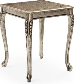 Casa Padrino Luxus Barock Wohnzimmer Set Creme / Silber / Antik Silber - 2 Sofas & 2 Sessel & 1 Couchtisch & 2 Beistelltische - Handgefertigte Wohnzimmer Möbel im Barockstil - Edel & Prunkvoll