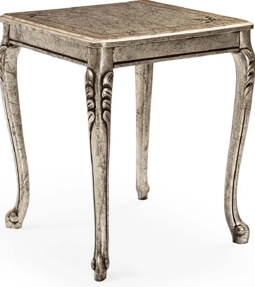 Casa Padrino Luxus Barock Wohnzimmer Set Creme / Silber / Antik Silber - 2 Sofas & 2 Sessel & 1 Couchtisch & 2 Beistelltische - Handgefertigte Wohnzimmer Möbel im Barockstil - Edel & Prunkvoll