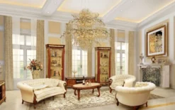 Casa Padrino Luxus Barock Wohnzimmer Set Creme / Braun - 2 Barock Sofas & 2 Barock Sessel & 1 Barock Couchtisch - Luxus Wohnzimmer Möbel im Barockstil - Edel & Prunkvoll