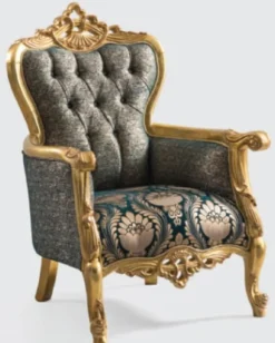 Casa Padrino Luxus Barock Wohnzimmer Set Grün / Gold - 2 Sofas & 2 Sessel & 1 Couchtisch - Handgefertigte Wohnzimmer Möbel im Barockstil - Edel & Prunkvoll