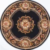 Casa Padrino Luxus Barock Wohnzimmer Teppich Schwarz / Beige - Verschiedene Größen