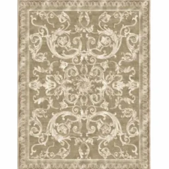 Casa Padrino Luxus Barock Wollteppich Taupe - Verschiedene Größen
