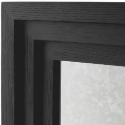 Casa Padrino Luxus Bar Theke mit antikem Spiegelglas Schwarz 120 cm - Bar Möbel