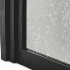 Casa Padrino Luxus Bar Theke mit antikem Spiegelglas Schwarz 120 cm - Bar Möbel