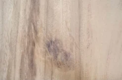 Casa Padrino Luxus Bartisch aus massivem Soar-Holz, Naturfarben und Schwarz, 90-95 x 90-95 x 107 cm