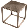 Casa Padrino Luxus Beistelltisch Rosa-Bronze 56 x 56 x H. 55,5 cm - Hotel Möbel