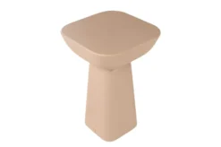 Casa Padrino Luxus Beistelltisch Terrakotta 40 x 40 x H. 60 cm - Beistelltisch aus Faserbeton mit gestapelten balancierenden Formen - Luxus Möbel