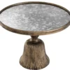 Casa Padrino Luxus Beistelltisch Antik Gold Ø 53,5 x H. 40 cm - Luxus Wohnzimmermöbel