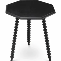 Casa Padrino Luxus Beistelltisch Schwarz H. 65,5 cm - Wohnzimmer & Hotel Möbel