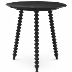Casa Padrino Luxus Beistelltisch Schwarz H. 65,5 cm - Wohnzimmer & Hotel Möbel