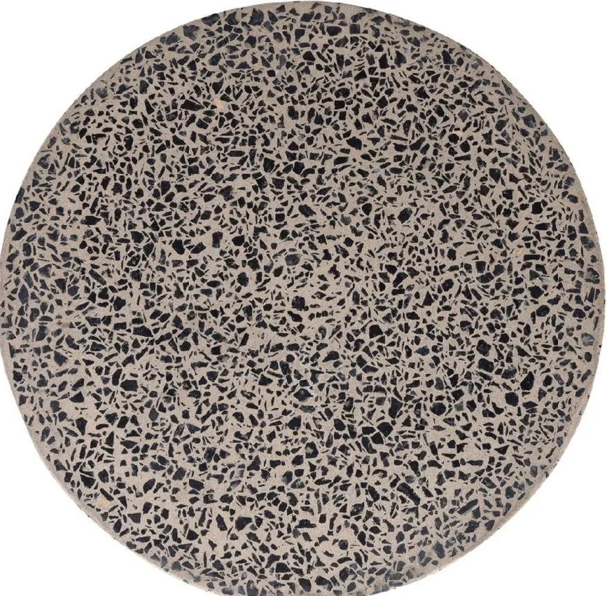 Casa Padrino Luxus Beistelltisch / Hocker Grau Ø 40 x H. 51 cm - Runder Beton Tisch / Sitzhocker - Wohnzimmer Möbel - Luxus Möbel - Beton Möbel - Luxus Einrichtung - Wohnzimmer Einrichtung