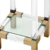 Casa Padrino Luxus Beistelltisch / Säule Messingfarben 35 x 35 x H. 100 cm - Designermöbel