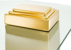 Casa Padrino Luxus Beistelltisch Gold 65 x 65 x H. 51 cm - Luxus Qualität