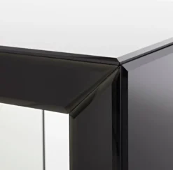 Casa Padrino Luxus Beistelltisch im Säulen Design Schwarz 46 x 46 x H. 112 cm - Luxus Qualität