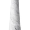Casa Padrino Luxus Beistelltisch Weiß Ø 30 x H. 71,5 cm - Runder Beistelltisch aus hochwertigem Carrara Marmor - Luxus Möbel