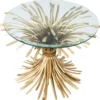 Casa Padrino Luxus Beistelltisch Antik Gold Ø 80 x H. 55 cm - Designermöbel