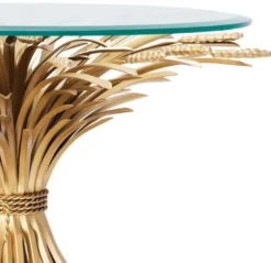 Casa Padrino Luxus Beistelltisch Antik Gold Ø 80 x H. 55 cm - Designermöbel
