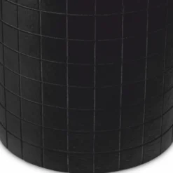 Casa Padrino Luxus Beistelltisch mit Glasplatte Schwarz H. 52 cm - Luxus Möbel