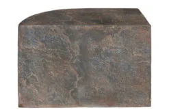 Casa Padrino Luxus Beistelltisch Braun 60 x 30 x H. 40,5 cm - Gerades skulpturales Tisch-Element aus Faserbeton in Schiefer-Optik - Luxus Möbel