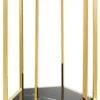 Casa Padrino Luxus Beistelltisch 2er Set in gold mit schwarzem Marmor - Luxus Qualität