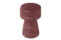 Casa Padrino Luxus Beistelltisch / Hocker Bordeauxrot Ø 30,5 x H. 48 cm - Beistelltisch aus Faserbeton in Form eines Schach-Bauern, auch als Sitzhocker nutzbar - Luxus Möbel