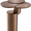 Casa Padrino Luxus Beistelltisch Kupferfarben Ø 57 x H. 61,5 cm - Designer Edelstahl Tisch - Wohnzimmermöbel - Luxus Kollektion
