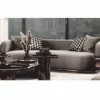 Casa Padrino Luxus Beistelltisch mit Glasplatte Bronze / Grau H. 45 cm - Luxus Möbel