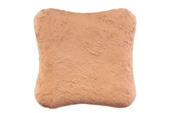 Casa Padrino Luxus Beistelltisch / Hocker Terrakotta 38 x 38 x H. 50 cm - Organisch geformter Beistelltisch aus Fiberglas, auch als Sitzhocker nutzbar - Luxus Möbel