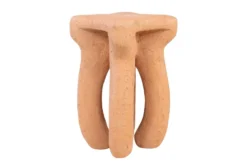 Casa Padrino Luxus Beistelltisch / Hocker Terrakotta 38 x 38 x H. 50 cm - Organisch geformter Beistelltisch aus Fiberglas, auch als Sitzhocker nutzbar - Luxus Möbel