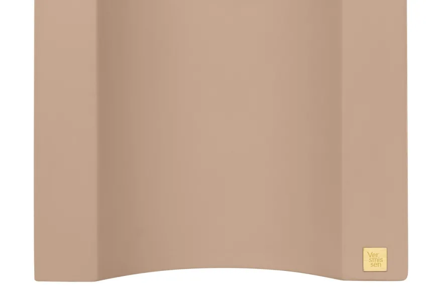 Casa Padrino Luxus Beistelltisch / Hocker Terrakotta 36 x 47 x H. 46,5 cm - Skulpturaler Beistelltisch aus Faserbeton, auch als Sitzhocker nutzbar - Luxus Möbel