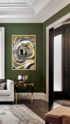 Casa Padrino Luxus Beistelltisch Schwarz / Gold 50 x 50 x H. 60 cm - Quadratischer Tisch mit Kunstmarmor Tischplatte - Luxus Wohnzimmer Möbel - Hotel Möbel - Luxus Einrichtung - Hotel Einrichtung