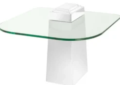 Casa Padrino Luxus Beistelltisch Silber 65 x 65 x H. 51 cm - Luxus Qualität