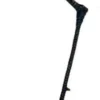 Casa Padrino Luxus Beistelltisch Blau / Schwarz 30 x 39,5 x H. 41,5 cm - Moderner Tisch mit Achat Edelstein Tischplatte und Metall Tischbein im Entenfuß Design - Luxus Wohnzimmer Möbel
