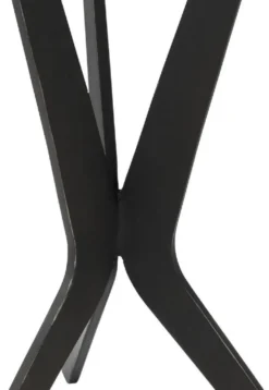 Casa Padrino Luxus Beistelltisch Schwarz / Bronzefarben Ø 30,5 x H. 52 cm - Runder Tisch mit Granitplatte und Metall Beinen - Wohnzimmer Möbel - Luxus Möbel